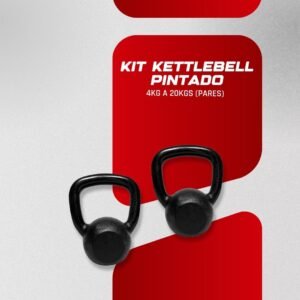 Kit Kettlebell Pintado - 04 a 20kg