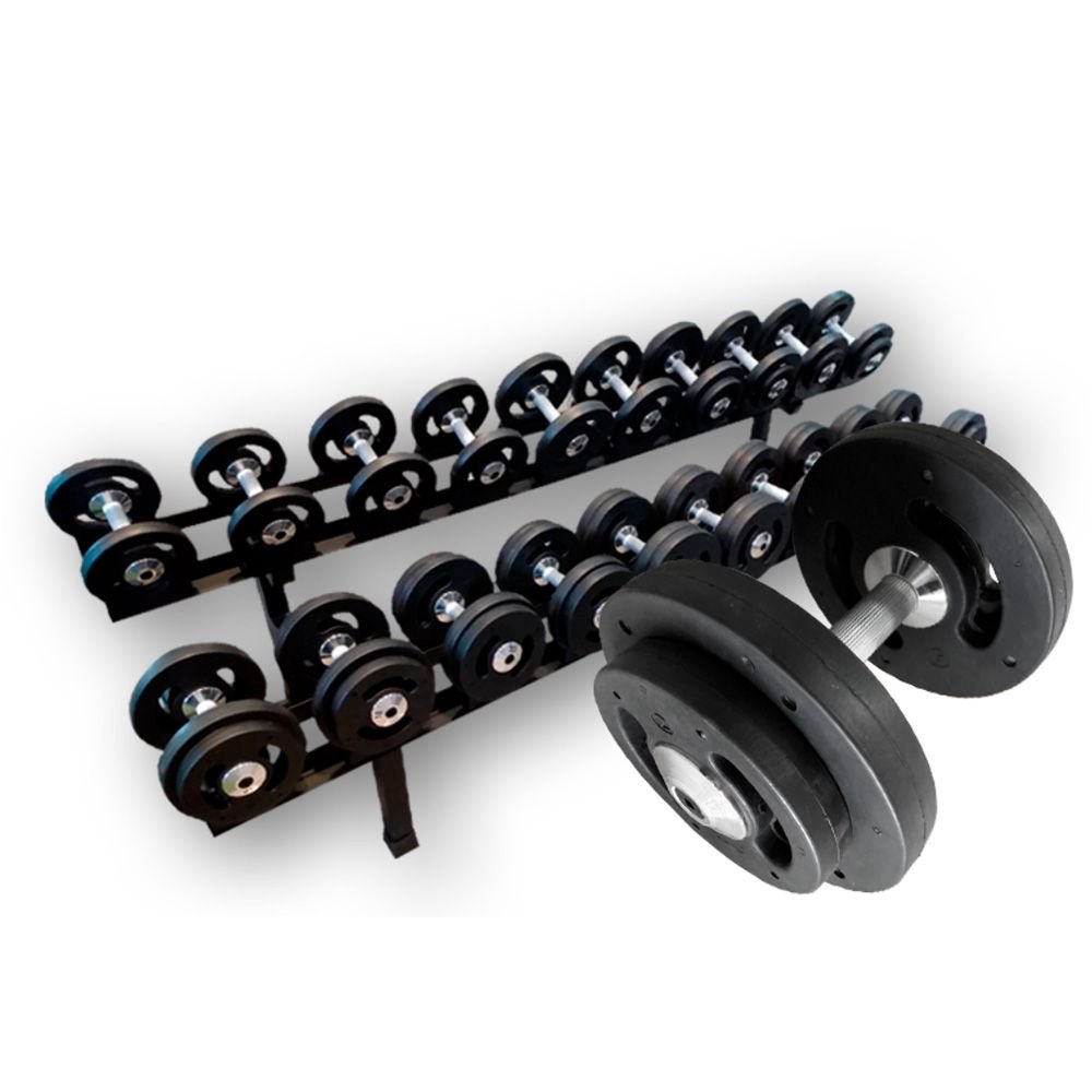 Dumbbell Dúctil Injetado – Pegada Recartilhada